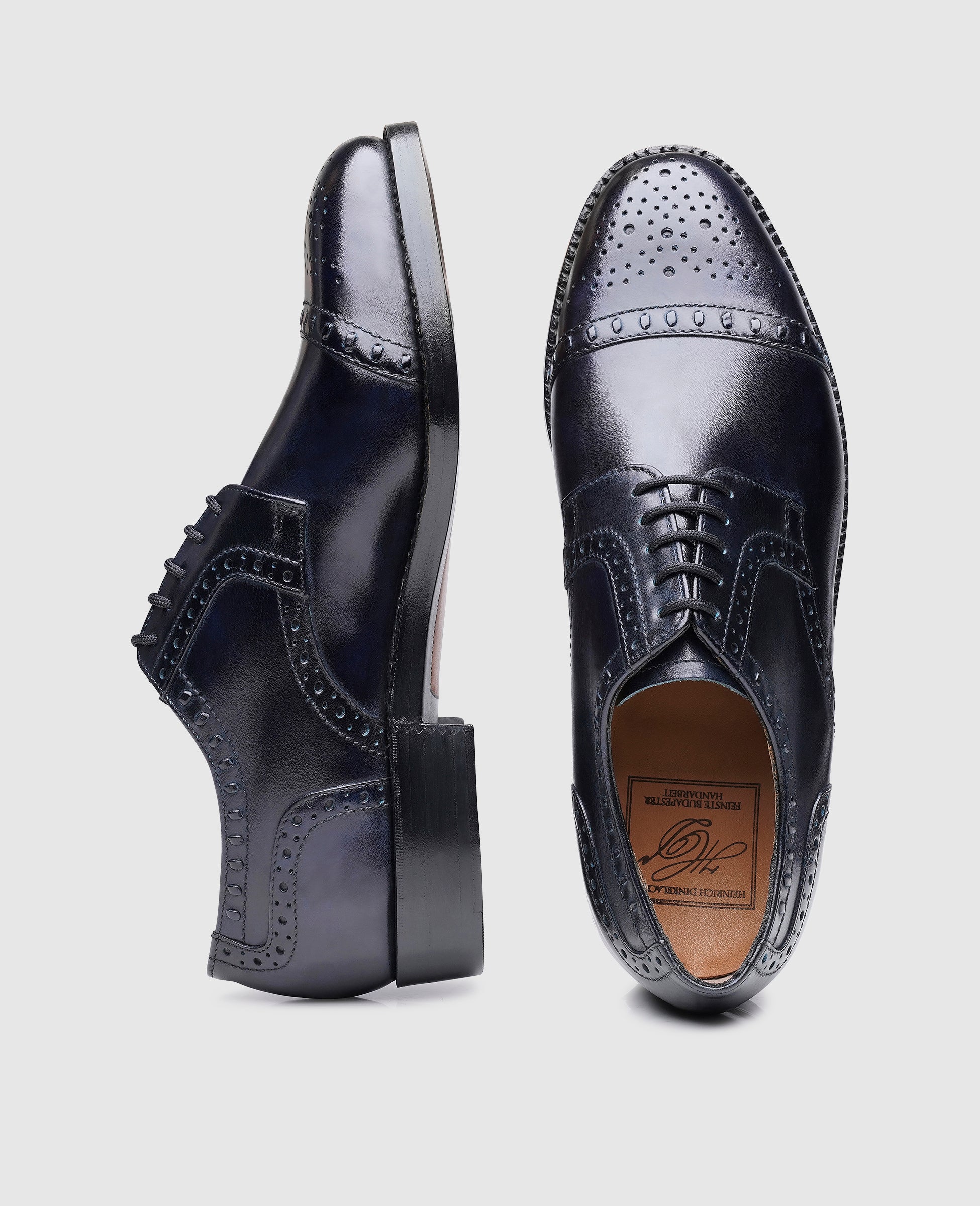 dinkelacker-london-half-brogue-tc-midnight-derby-blau-business image 5