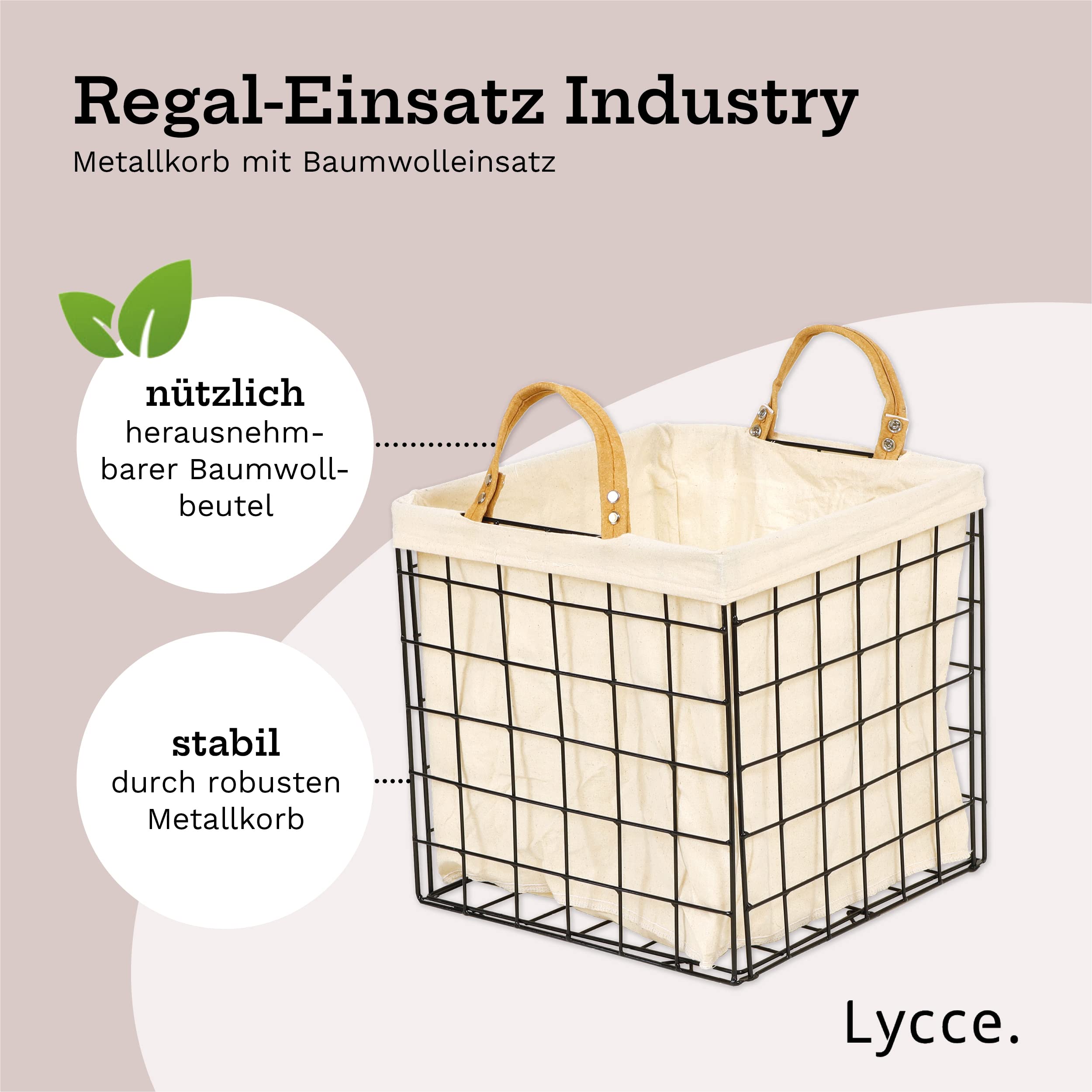 lycce-aufbewahrungskorb-industry-metall-schwarz-33-cm-f-r-kallax image 2