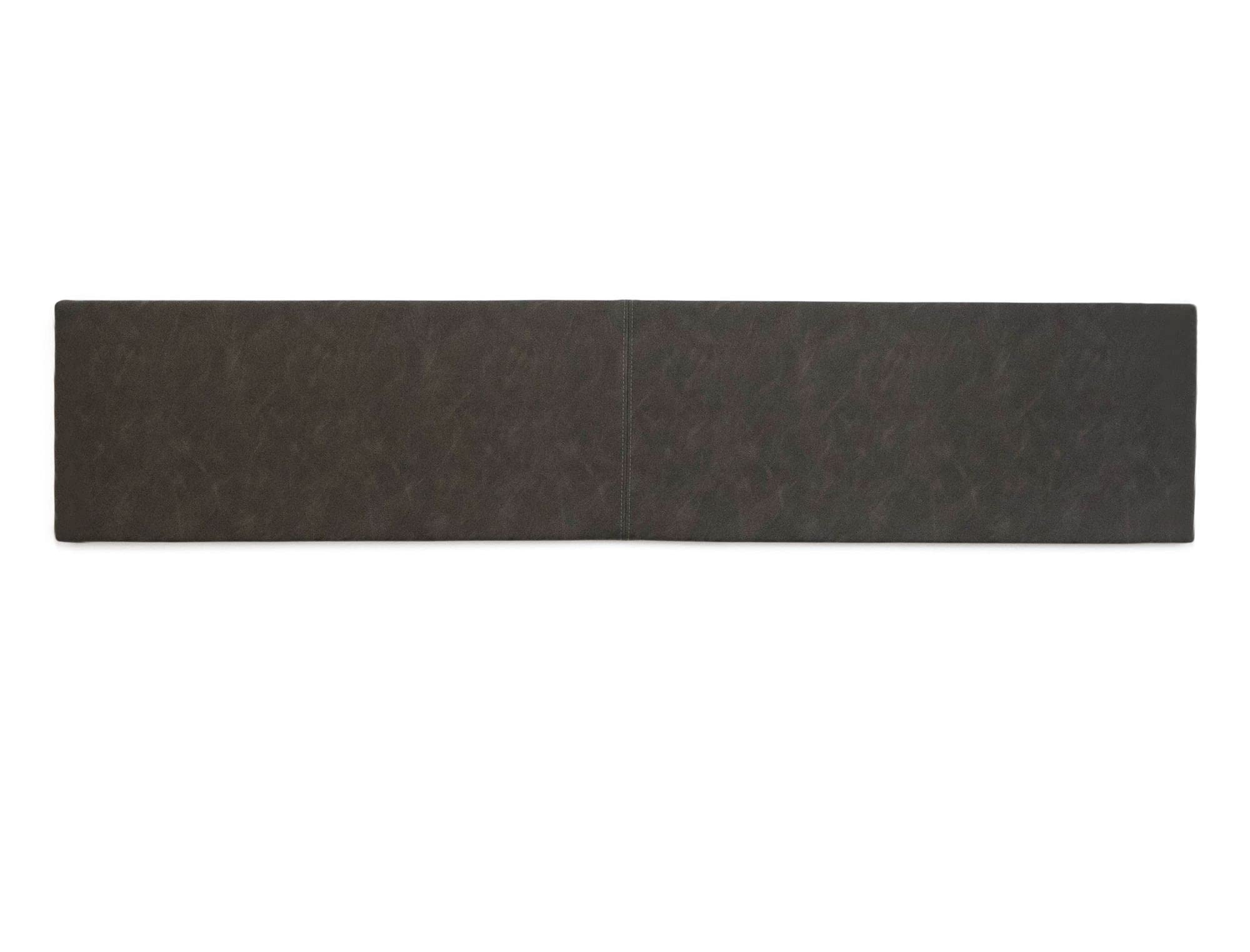 lycce-wandkissen-xxl-wildlederoptik-taupe-150-x-30-x-4-cm-mit-montage-set image 1