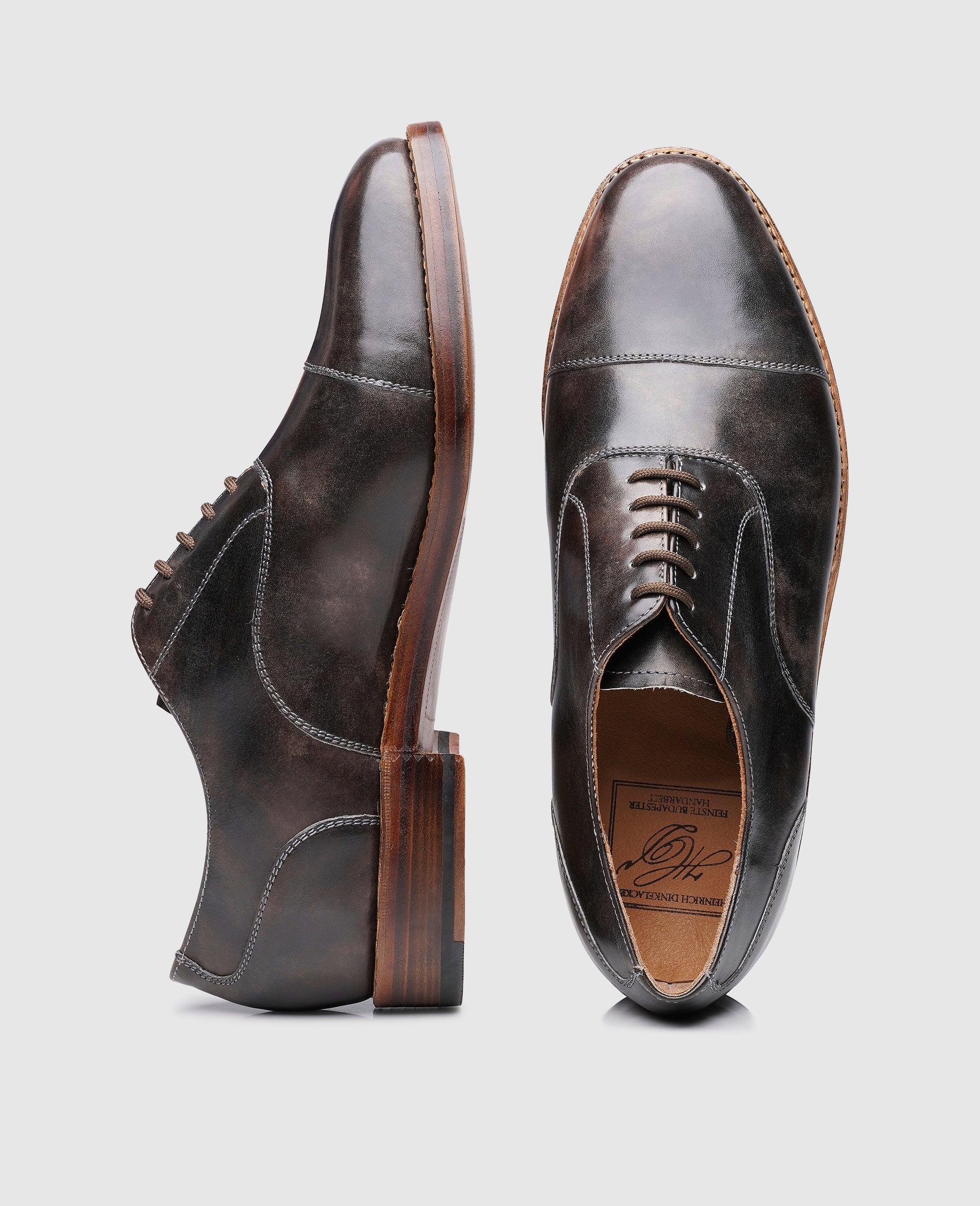 dinkelacker-london-captoe-tc-herren-oxford-asphalt-grau image 5