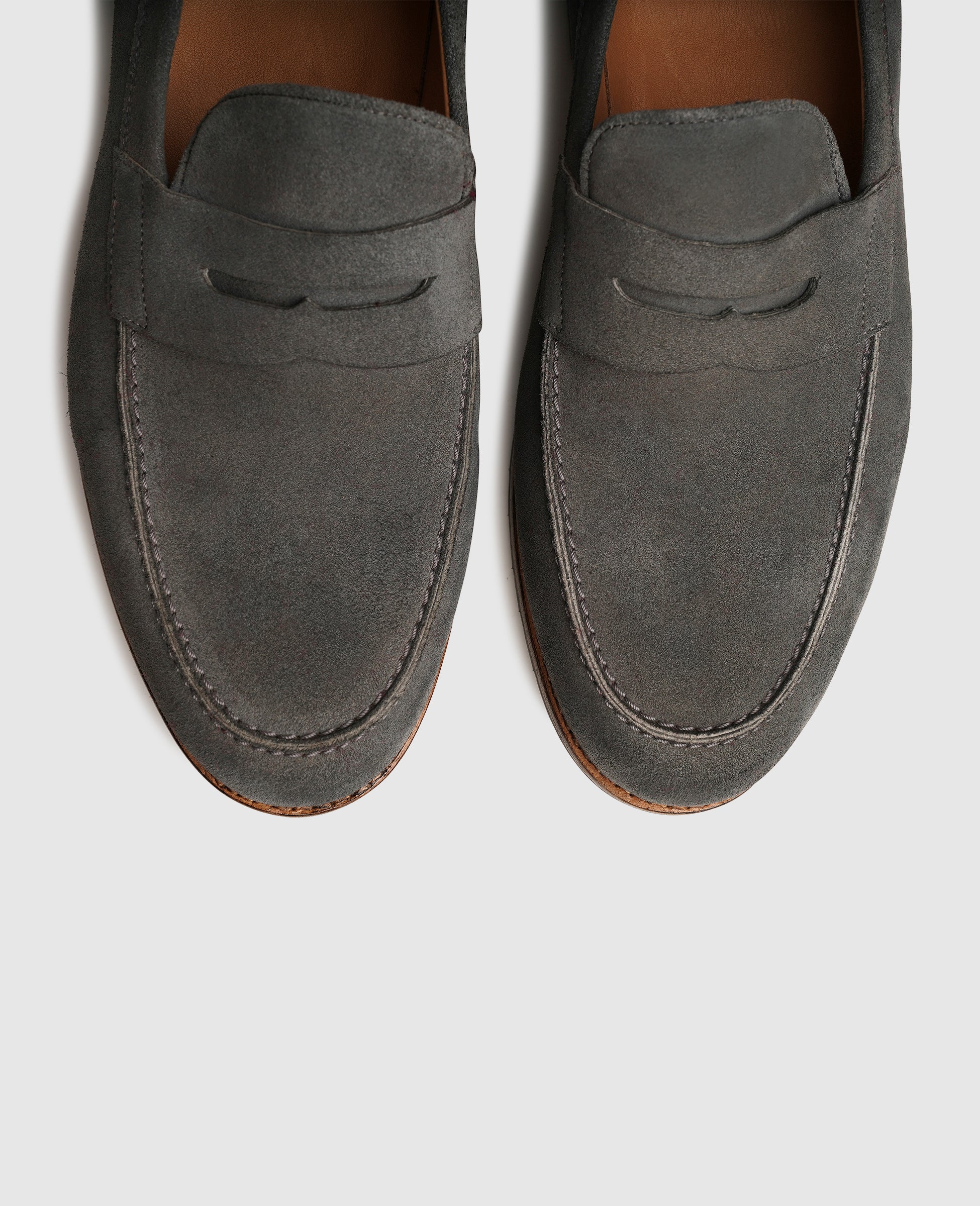 dinkelacker-wien-plain-v-penny-loafer-grau image 7