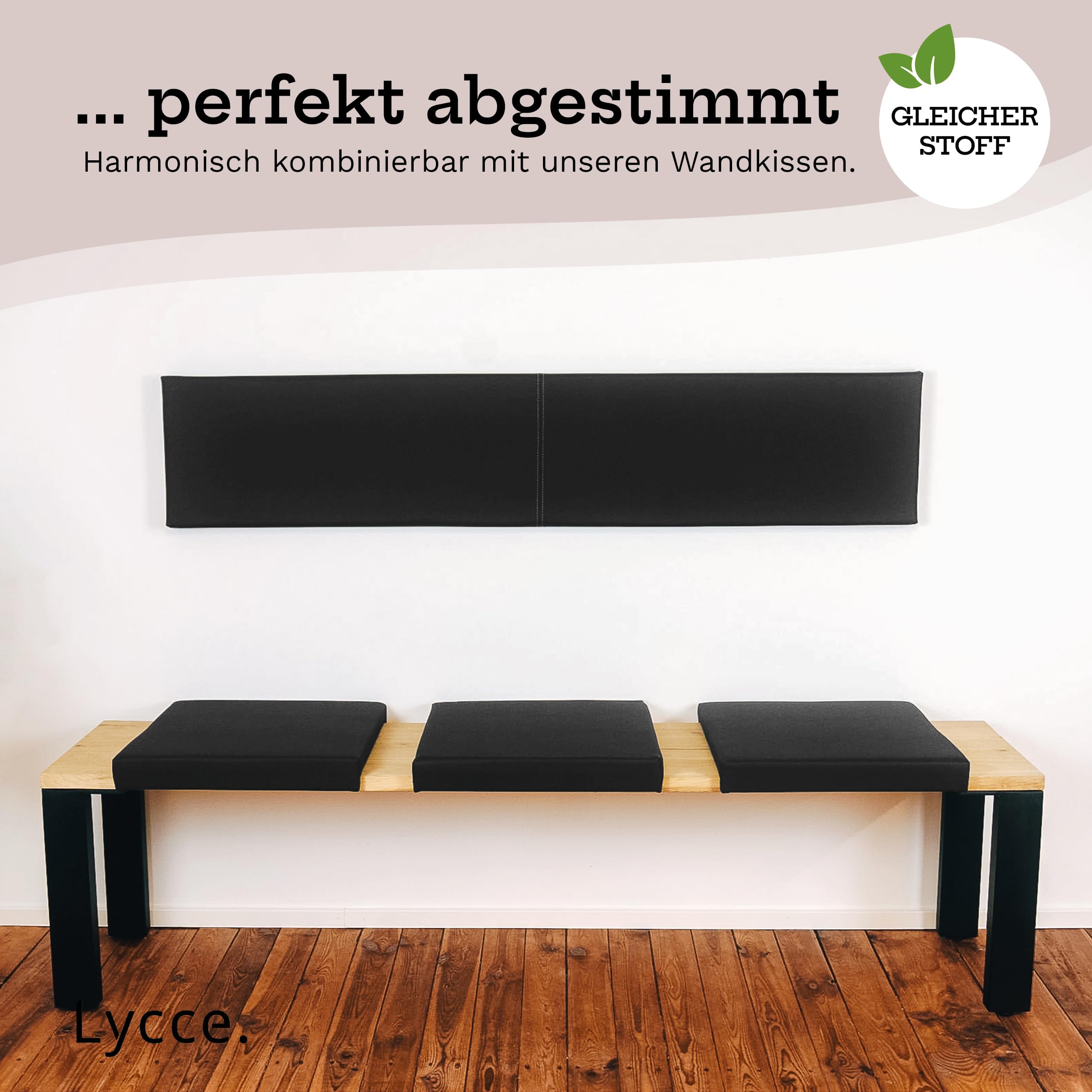 lycce-bankauflage-klemmkissen-2-leisten-kunstleder-schwarz-40-cm image 7