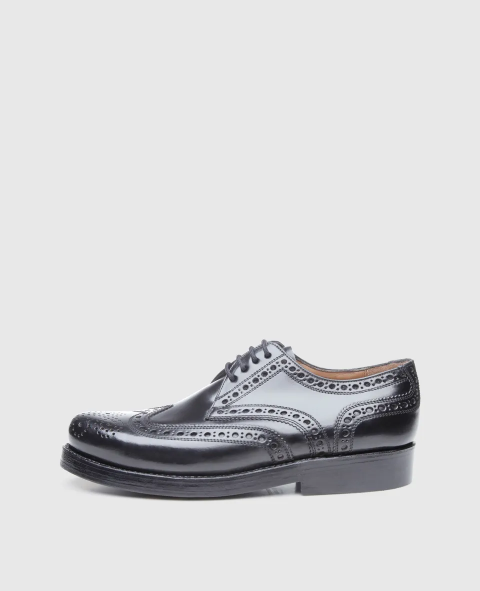 dinkelacker-rio-full-brogue-c-derby-schwarz-shell-cordovan image 1