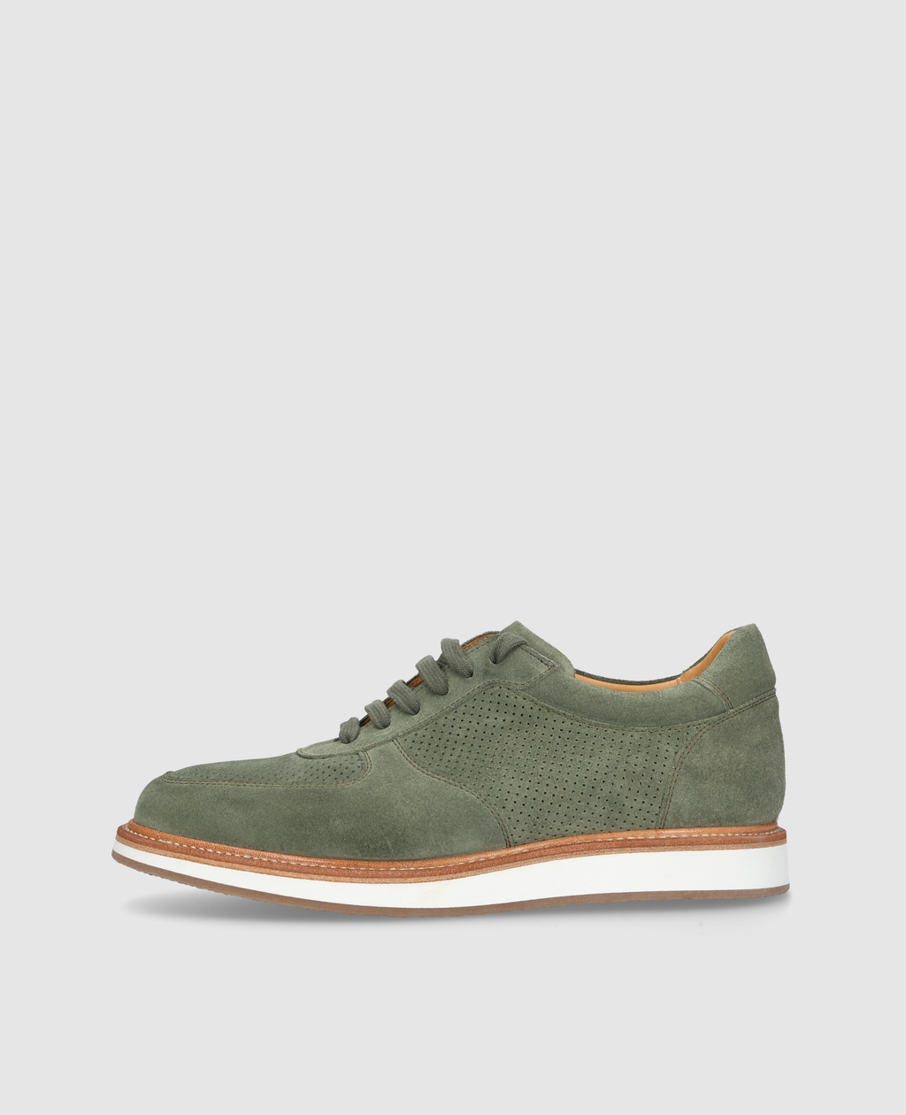 dinkelacker-london-sneaker-v-green-aus-veloursleder image 1