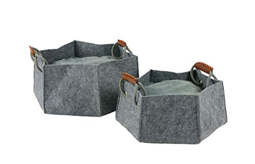 lycce-filz-hundekorb-katzenkorb-gr-e-1-filzbett-grau-30x30x17-cm image 5