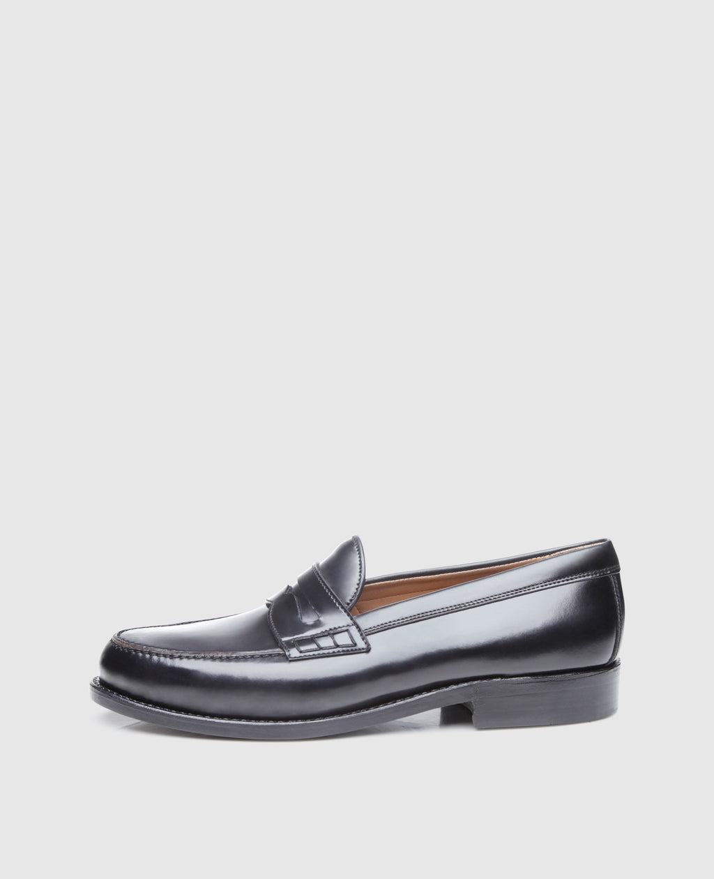 dinkelacker-wien-plain-c-penny-loafer-black-shell-cordovan image 1