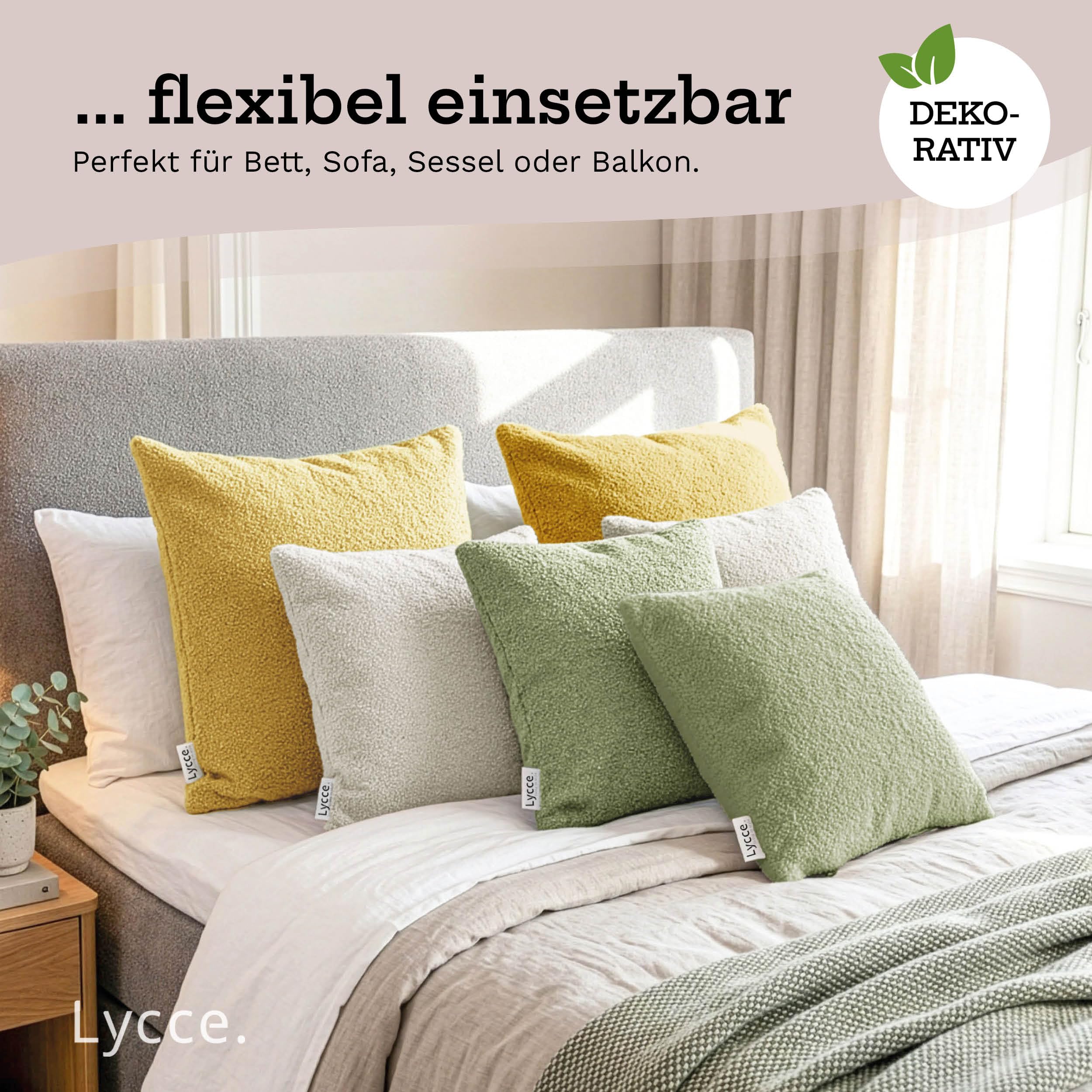 lycce-kissenh-lle-boucl-senf-mit-rei-verschluss image 7