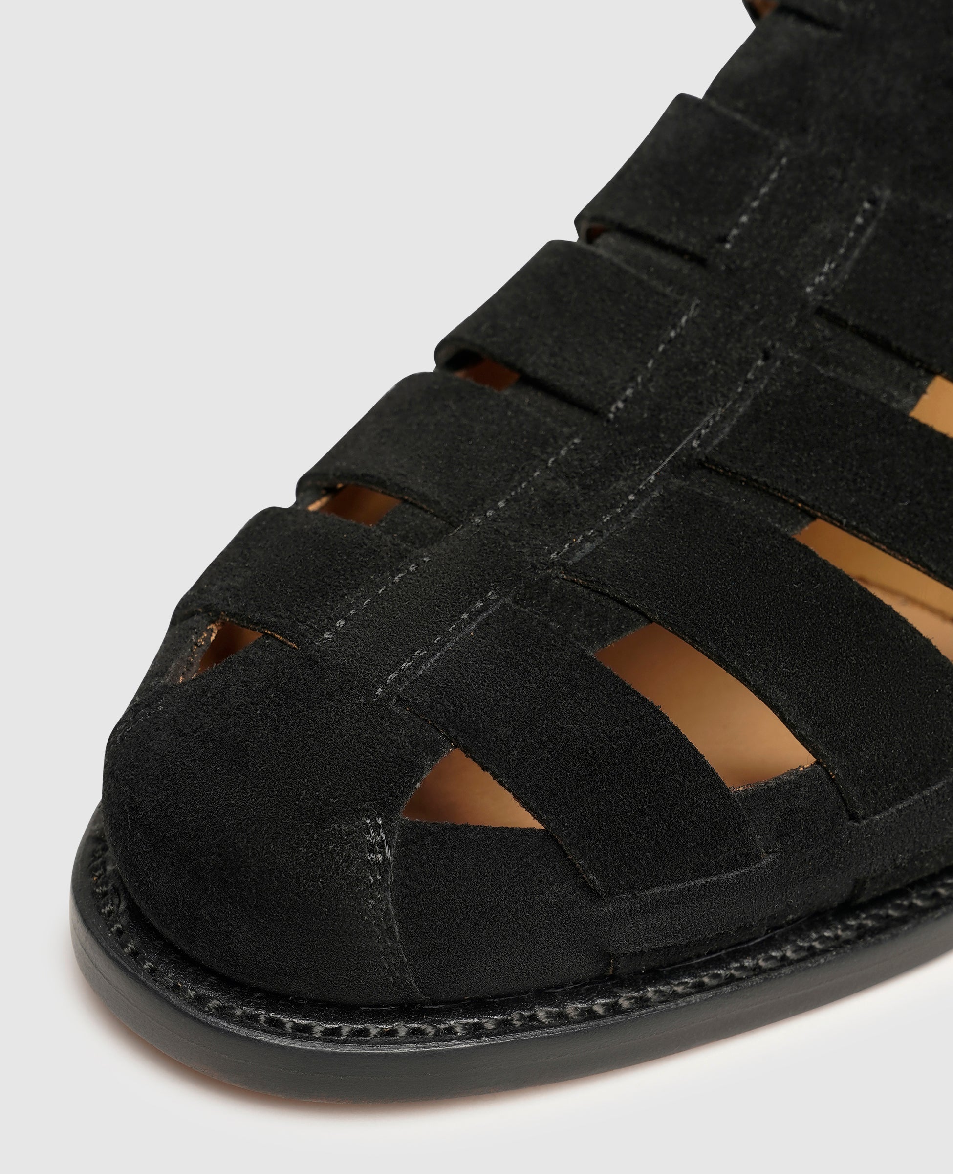 dinkelacker-london-fs-v-sandale-herren-schwarz-kalbsvelours image 5