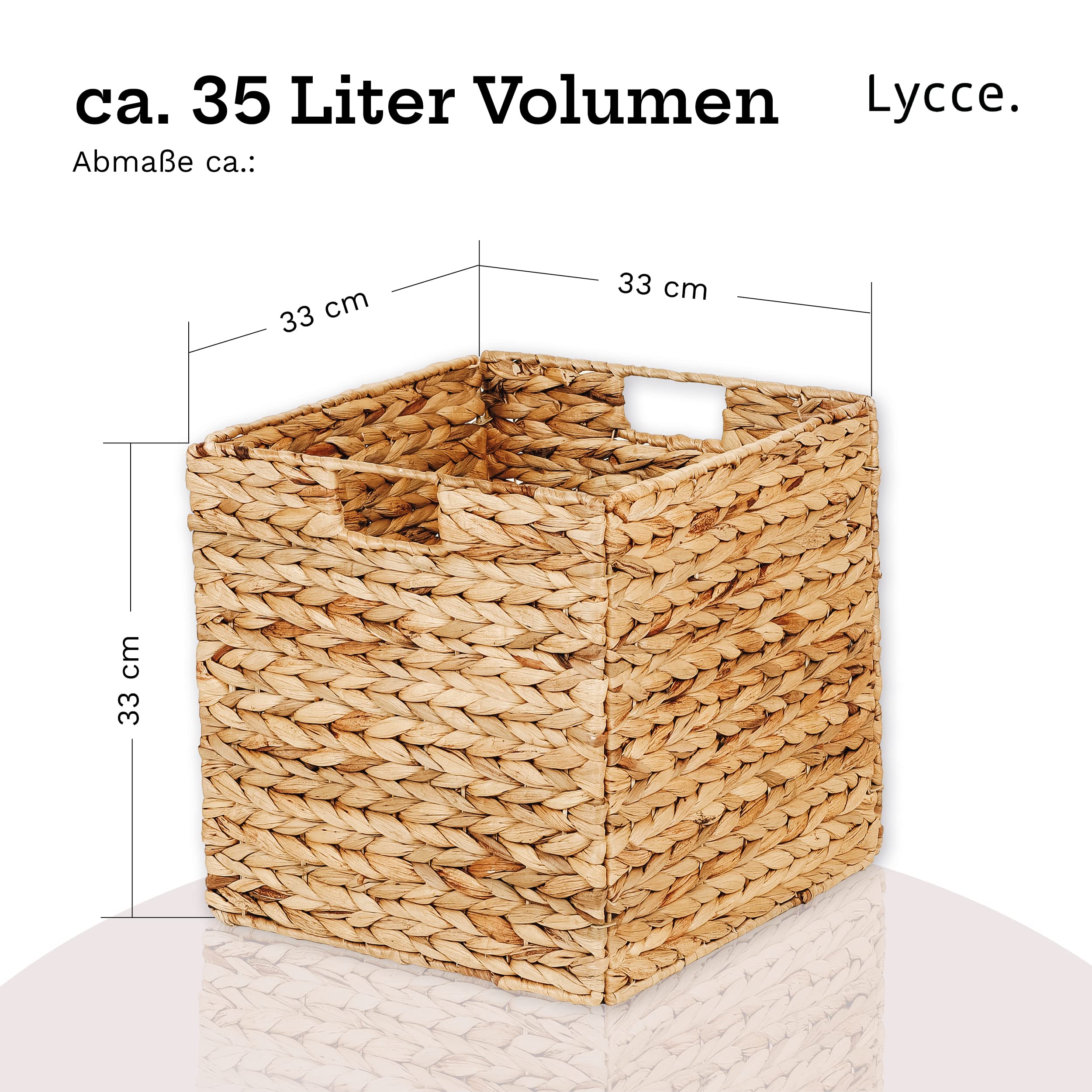 lycce-kallax-box-aufbewahrungskorb-wasserhyazinthe-natur-33-x-33-x-33-cm image 3