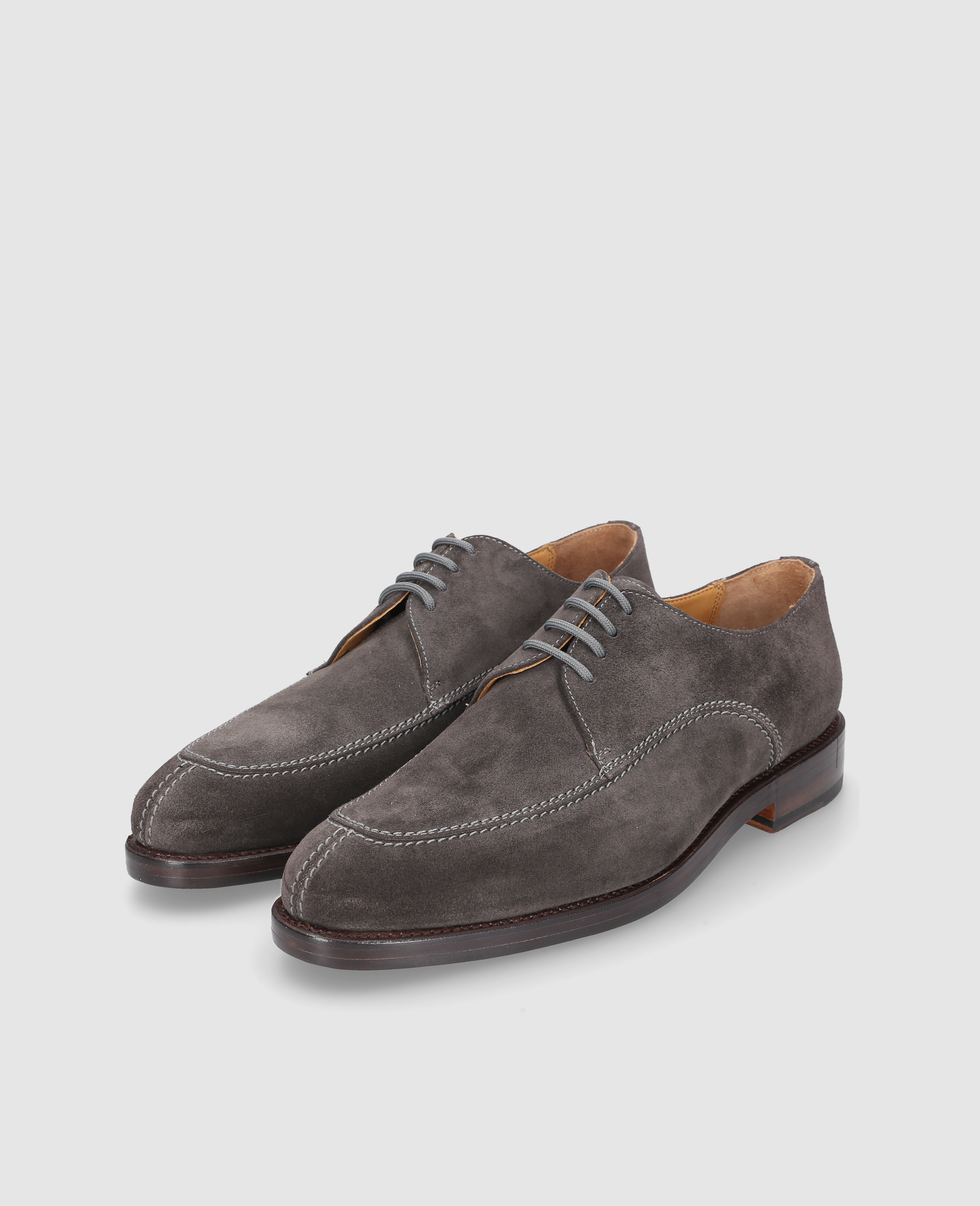 dinkelacker-luzern-norweger-v-halbschuh-dunkelgrau-velours image 3