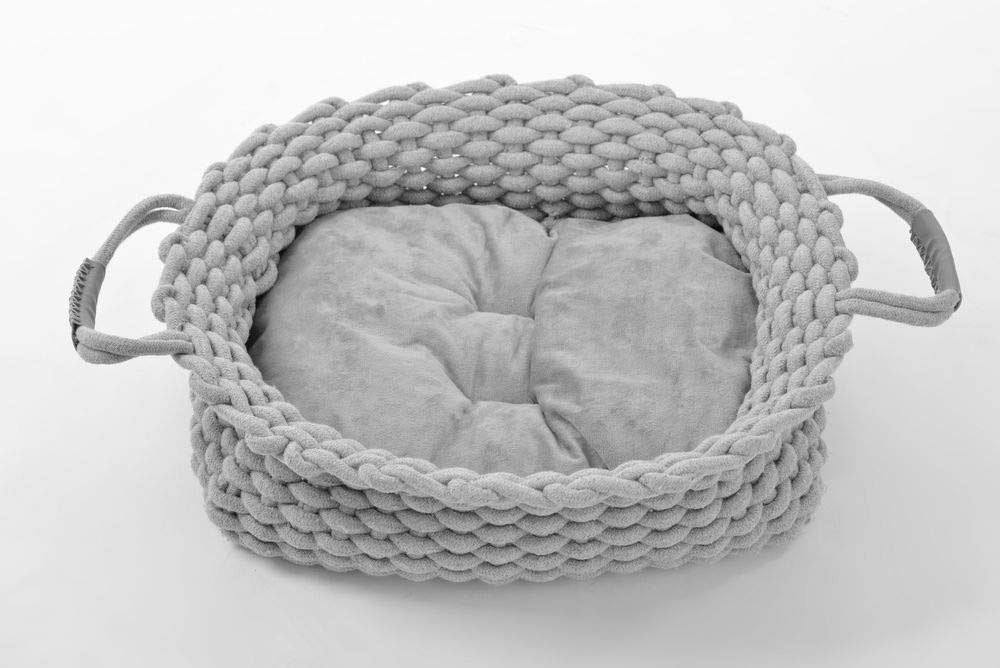 lycce-hundebett-knit-baumwollstoff-geflochten-grau-gr-e-1 image 3