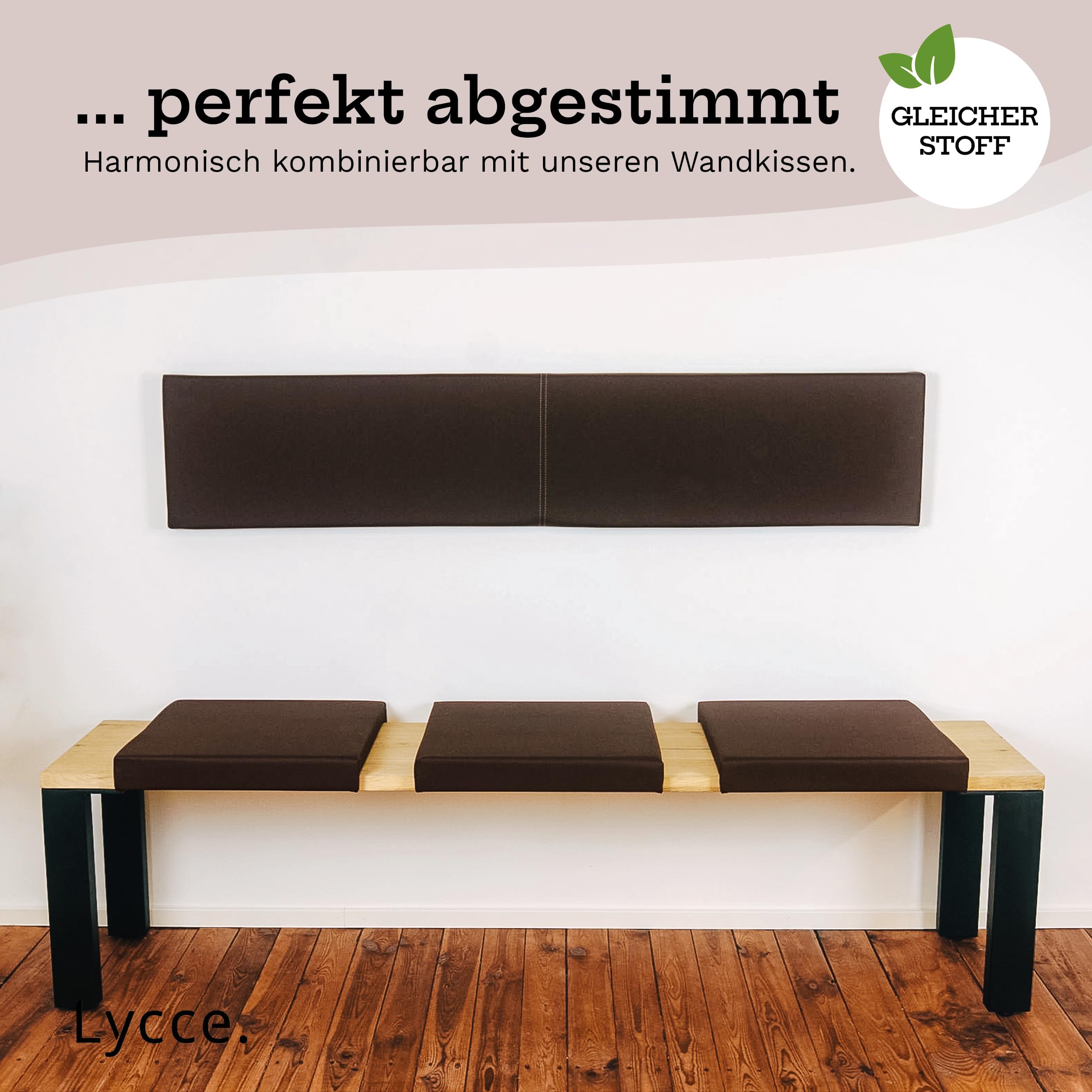 lycce-bankauflage-klemmkissen-2-leisten-kunstleder-braun-37-cm image 7