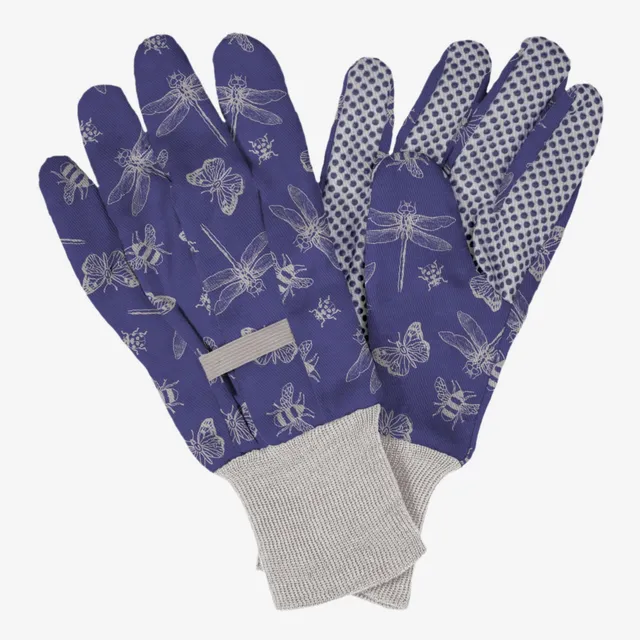 kent-stowe-baumwollhandschuhe-purple-flutterbugs-print-m image 1