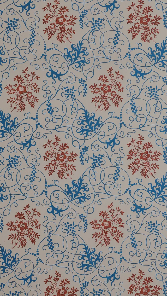 hembus-tapete-566-herzog-carl-theodor-papiertapete-48-cm-blau-floral-barock image 1