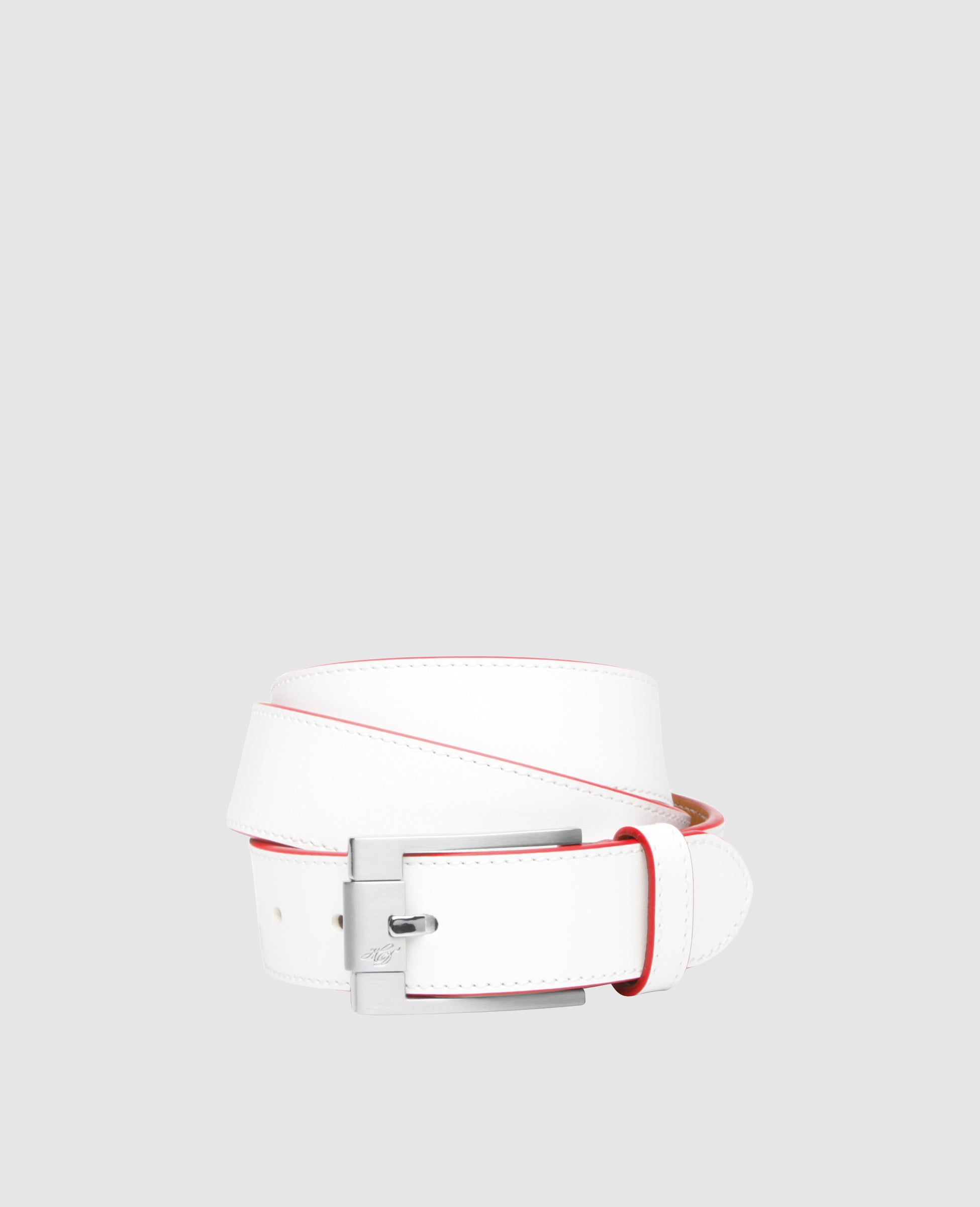 dinkelacker-levente-plain-ac-lederg-rtel-wei-antikcalf image 1