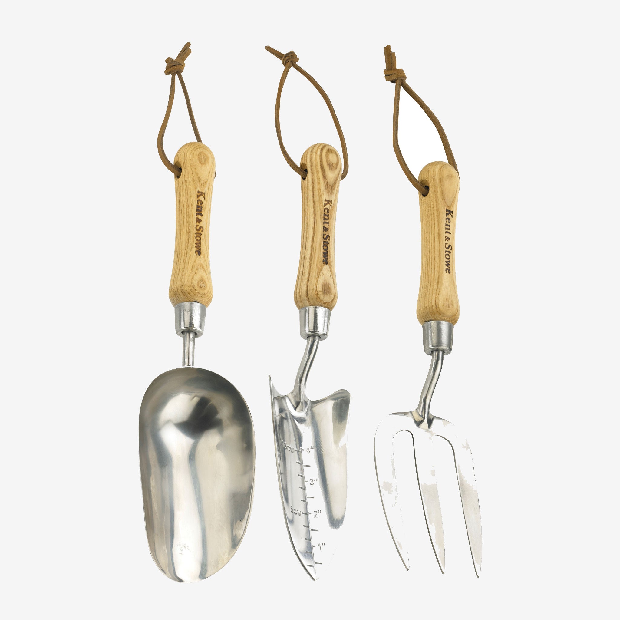 kent-stowe-edelstahl-handwerkzeug-set-3-teilig-umpflanzkelle-handgabel-pflanzsch image 1