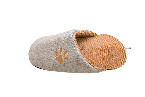 lycce-kuschelschuh-katzenh-hle-beige-braun-72-cm-f-r-katzen-und-kleine-hunde image 4