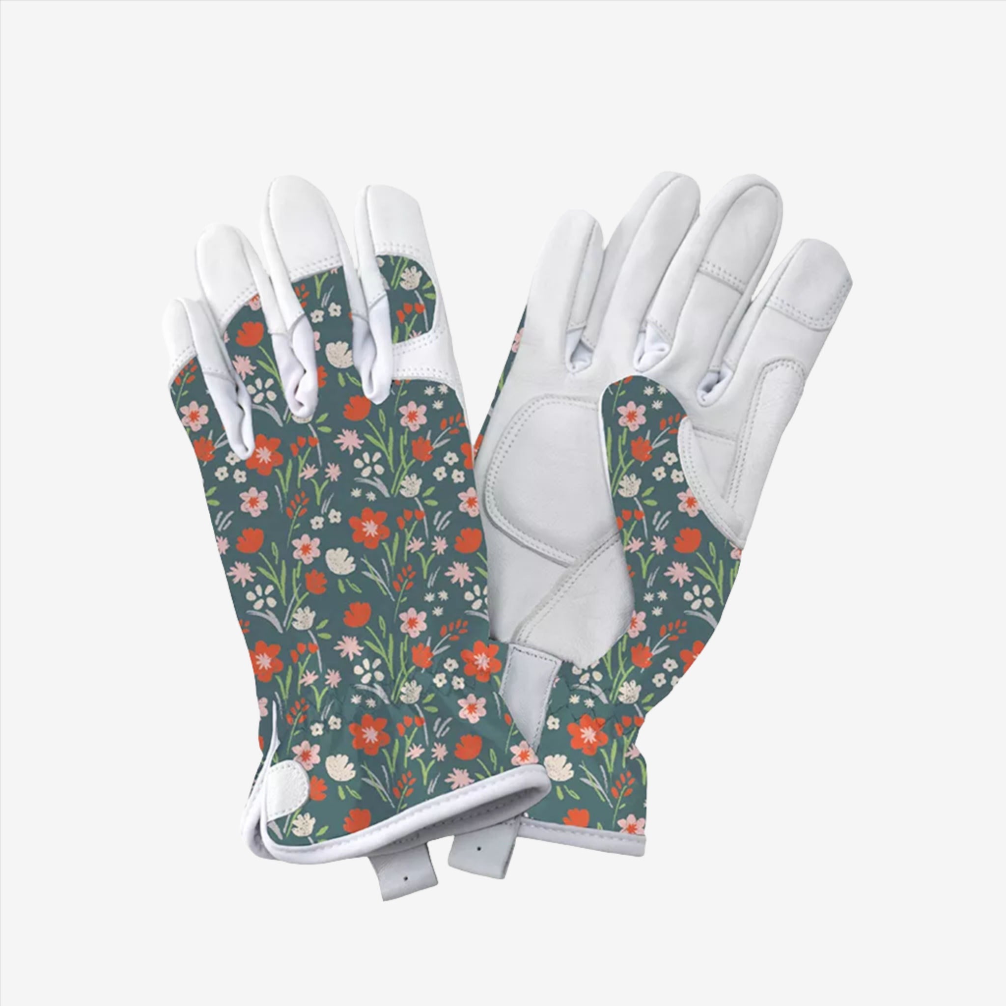 kent-stowe-teal-meadow-flowers-lederhandschuhe-damen-s image 1