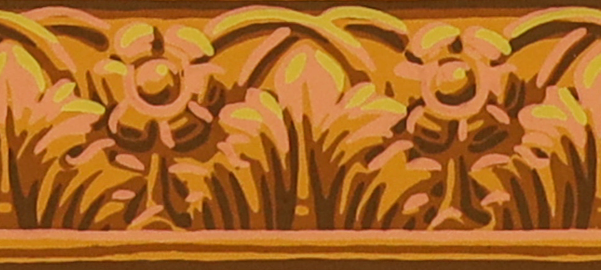 hembus-borte-4053-a-akanthus-mit-bl-ten-gelb-papiertapetenborte image 2