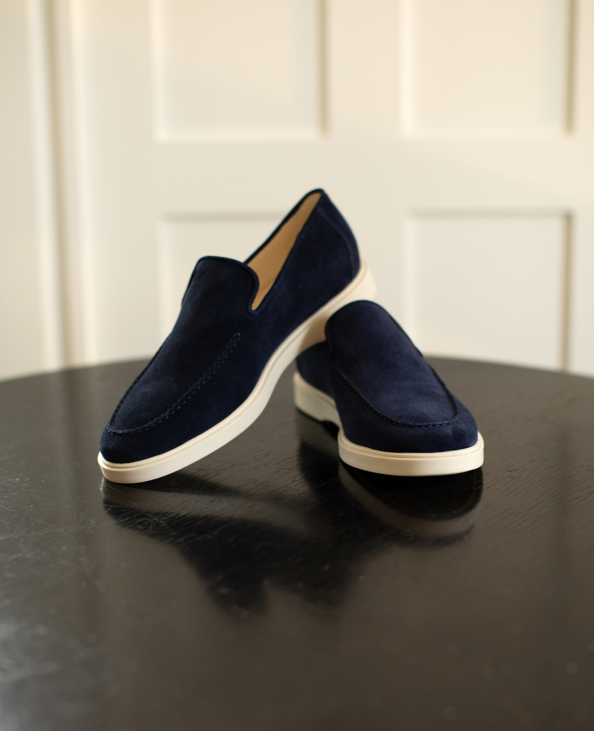 dinkelacker-genua-plain-v-loafer-kalbsvelours-navy-blau image 2