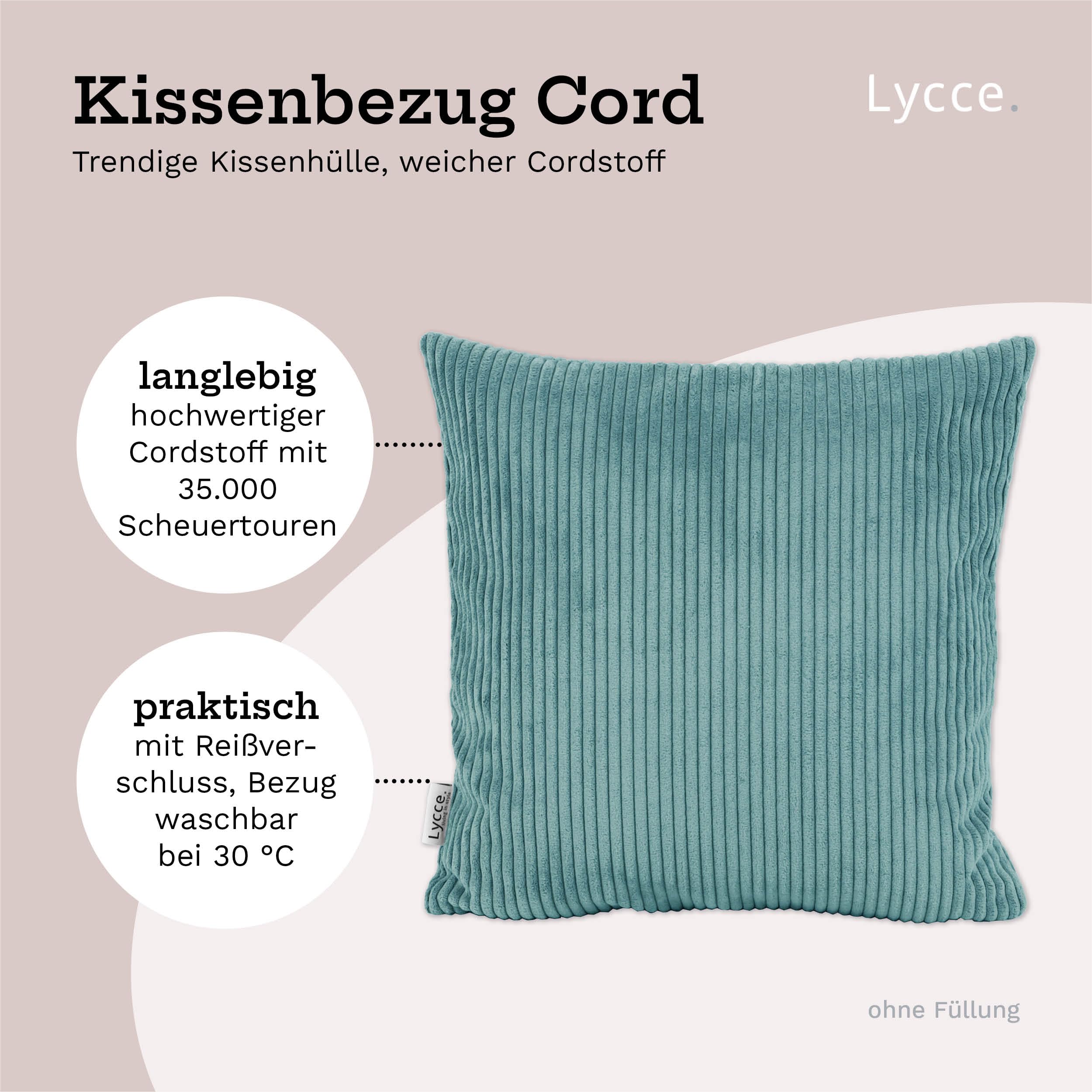 lycce-kissenbez-ge-2er-set-cord-50-x-50-cm-t-rkis image 3