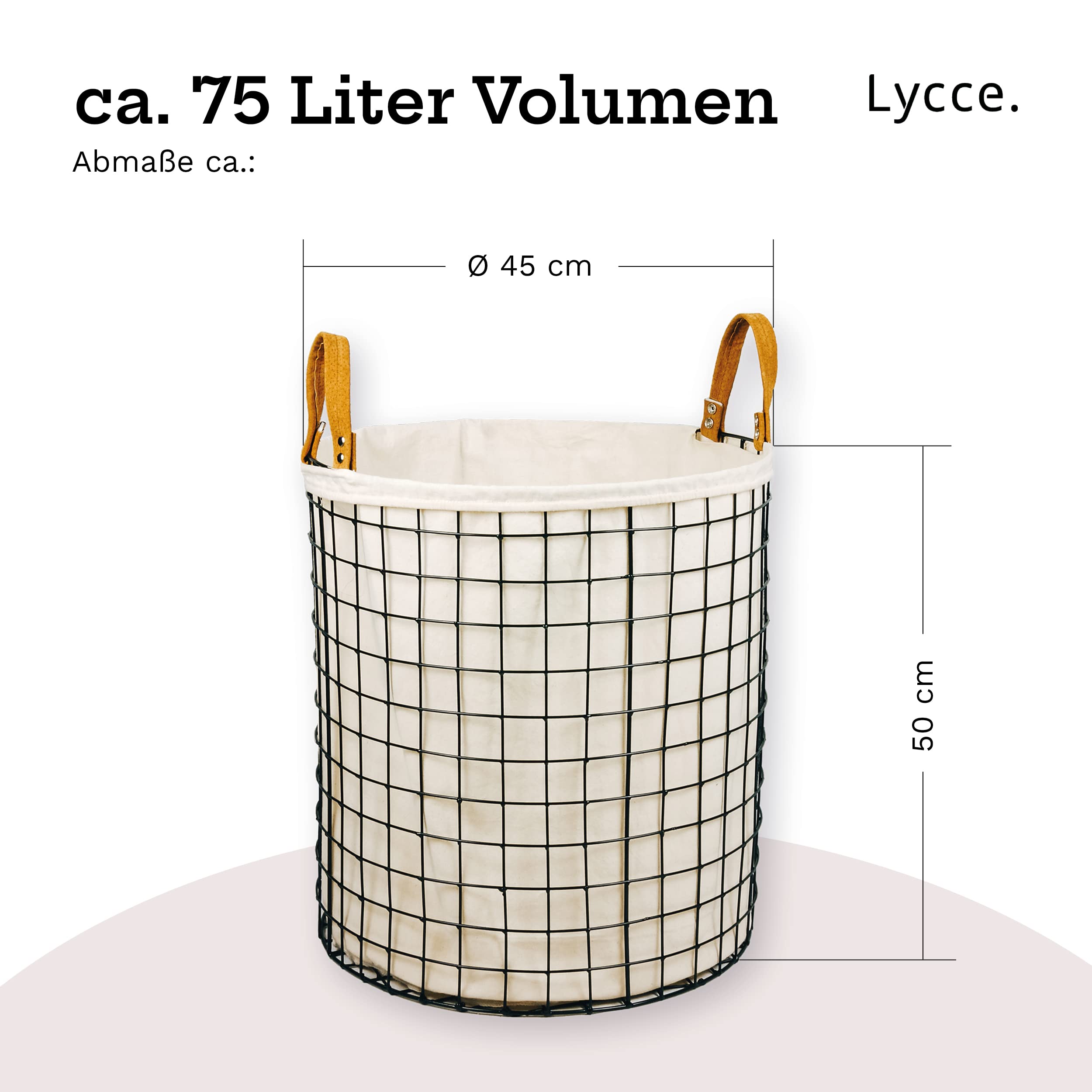 lycce-w-schesammler-w-schekorb-rund-metall-schwarz-75-l-45-cm image 3