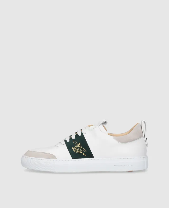 dinkelacker-turin-tennis-sneaker-wei-petrol-kalbsnappa image 1