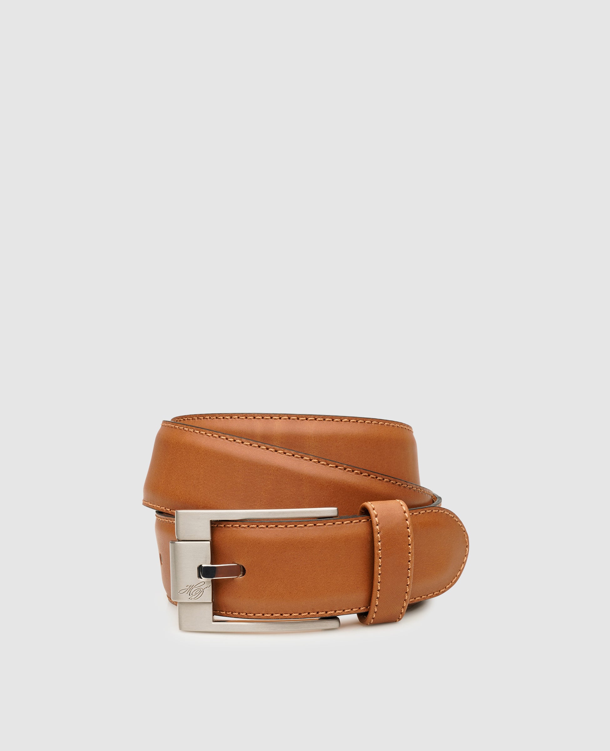 dinkelacker-levente-plain-ac-lederg-rtel-tabacco-antikcalf image 1