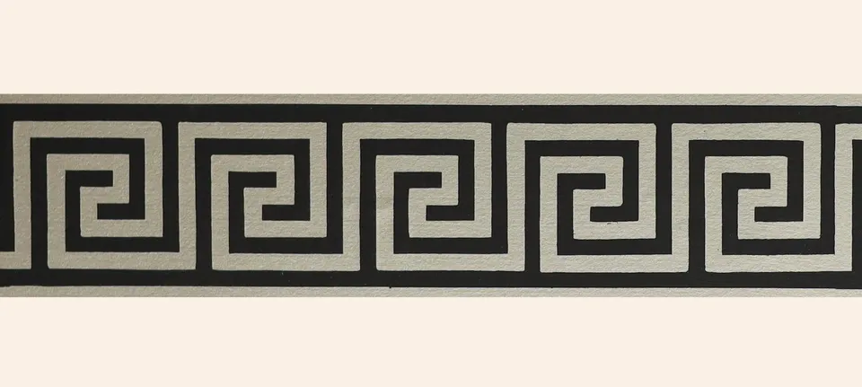 hembus-borte-140-c-m-ander-papiertapetenborte-schwarz-wei-gold image 1