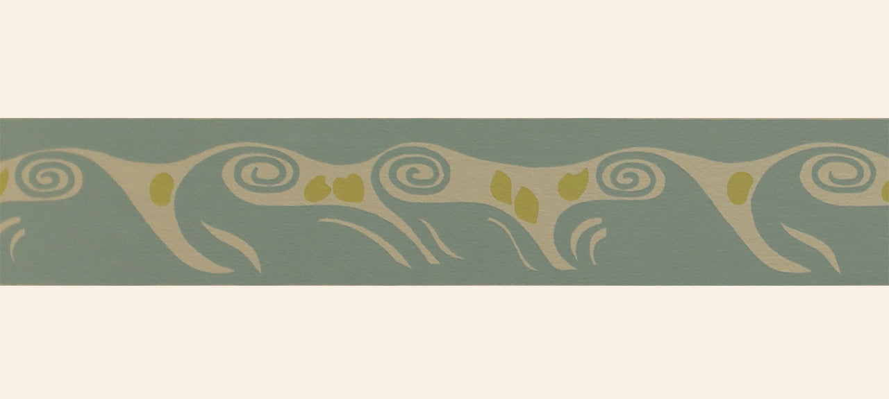 hembus-borte-508-a-hans-christiansen-gelb-jugendstil-borte-7-5-cm image 1