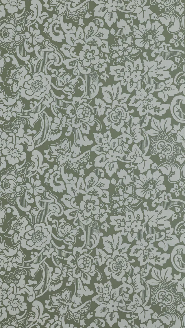hembus-tapete-431-a-wei-e-blumenranke-papiertapete-47-cm-gr-n image 1