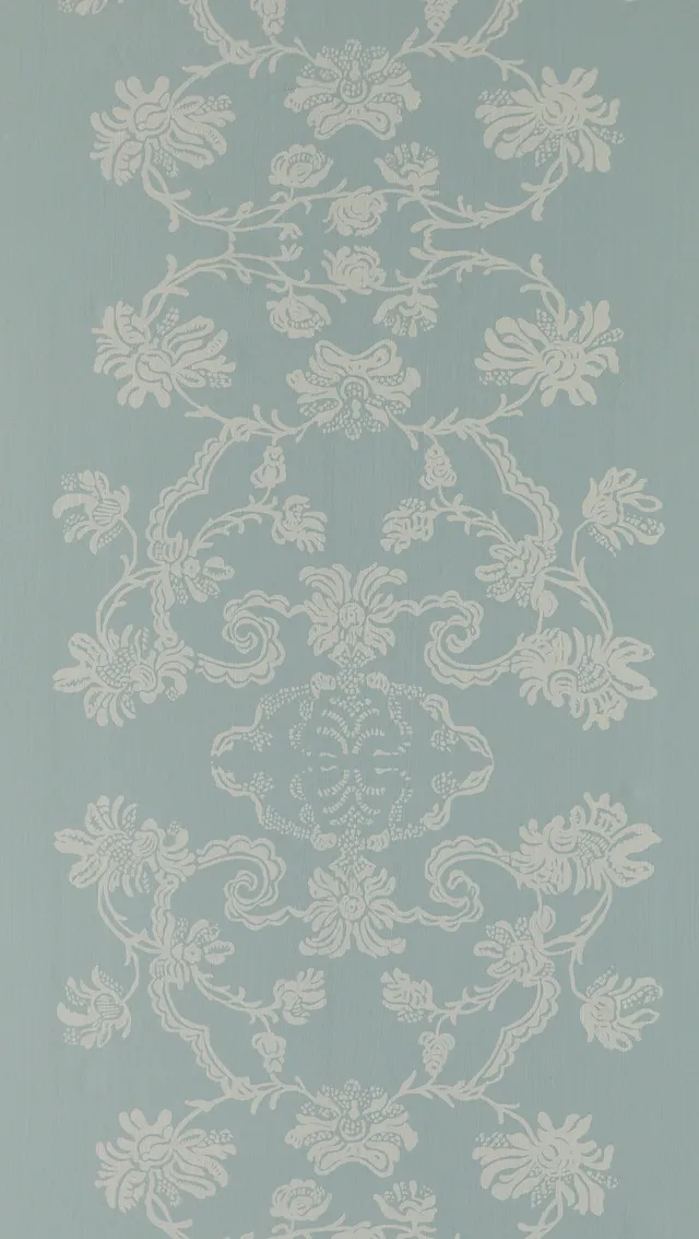 hembus-tapete-4072-chrysanthemen-blau-papiertapete image 1