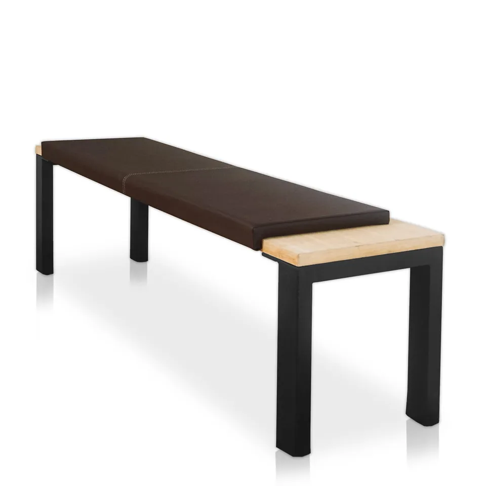 lycce-bankauflage-klemmkissen-1-leiste-2-sitzer-kunstleder-braun image 1
