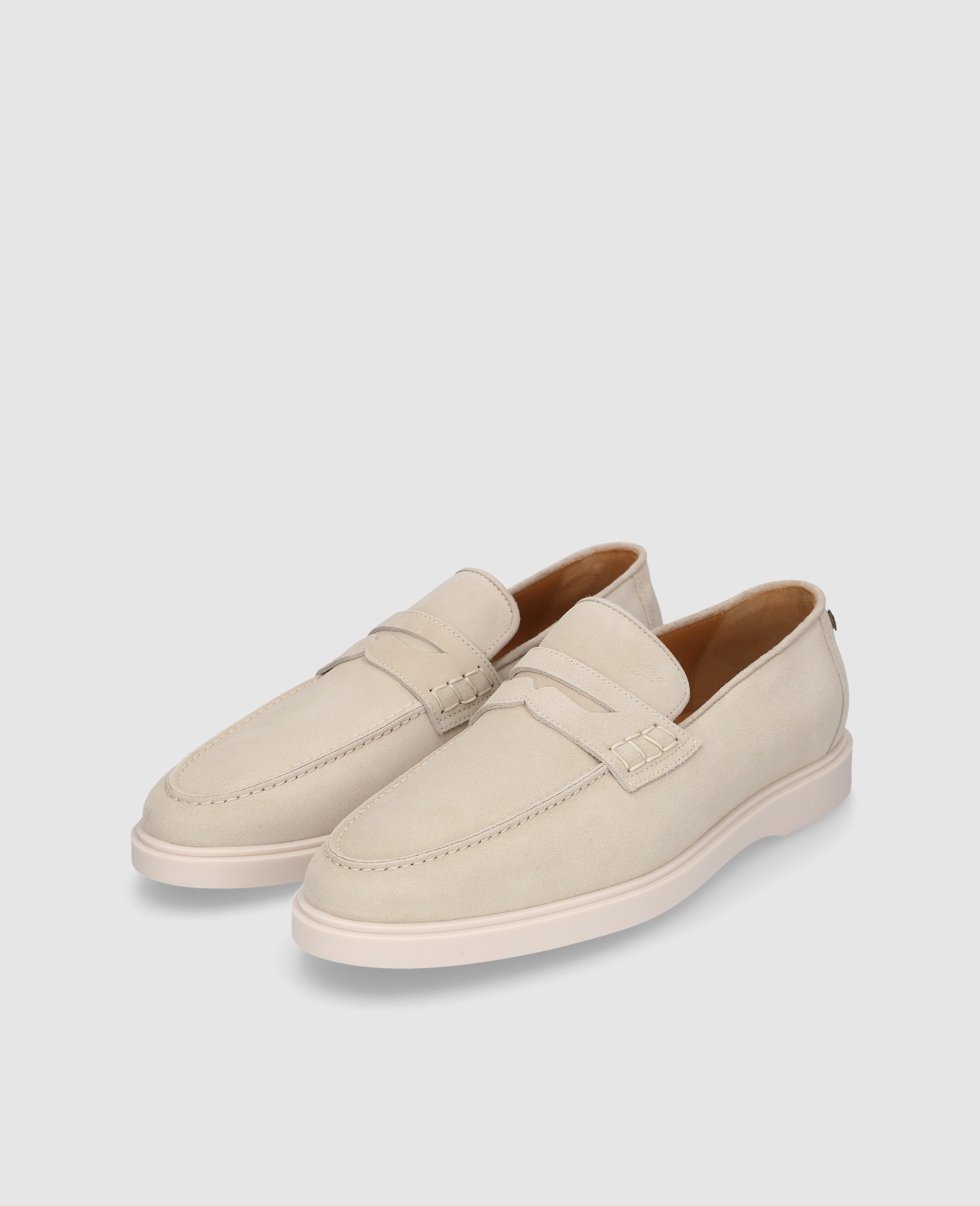 dinkelacker-genua-penny-loafer-v-herrenslipper-beige-kalbsvelours image 2