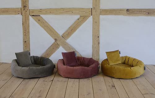 lycce-tierbett-kuschelinsel-samtweich-senf-gr-e-1-50-cm image 8