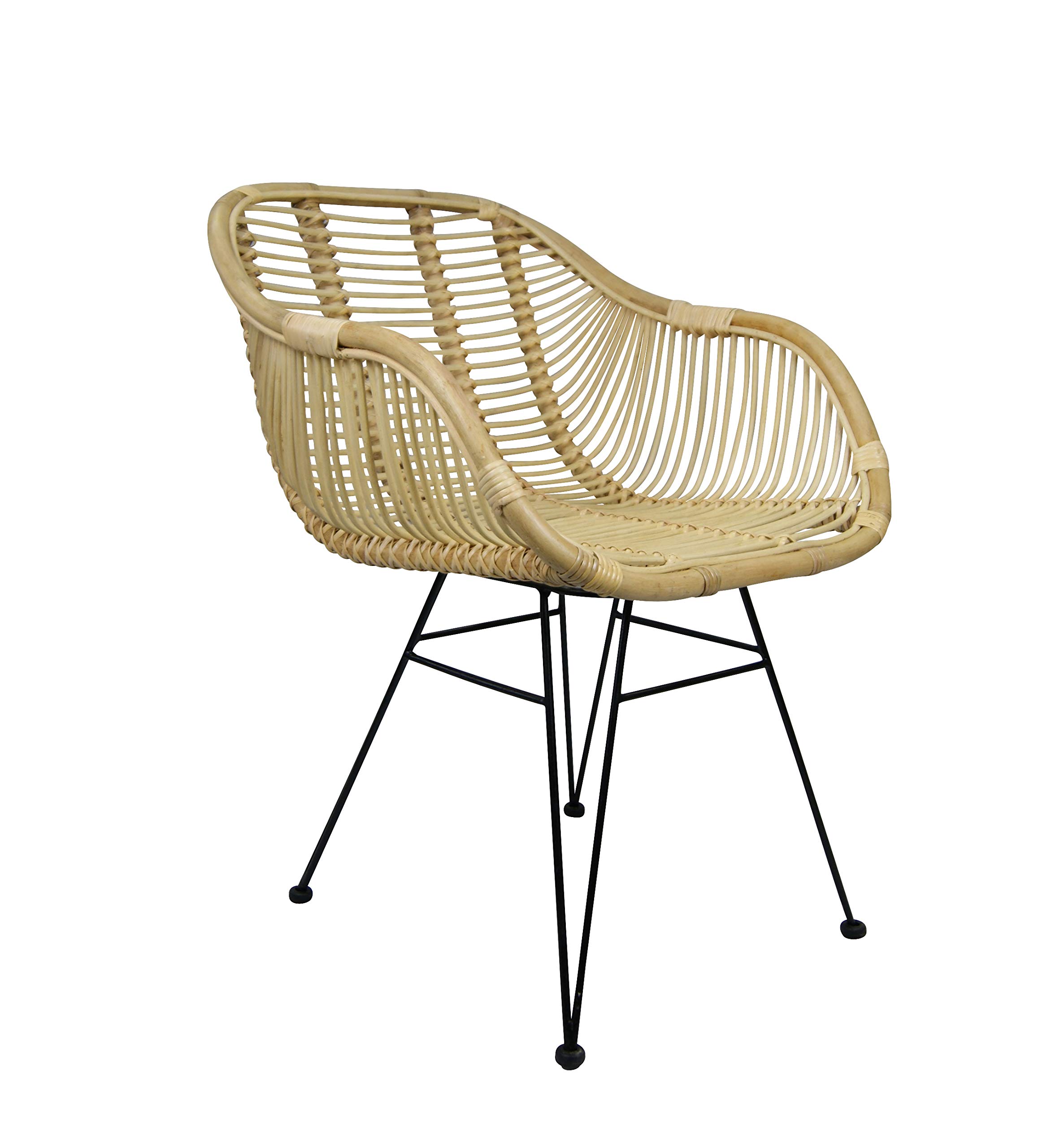 lycce-rattanstuhl-mars-b-ware-natur-mit-armlehne-sitzh-he-45-cm image 1