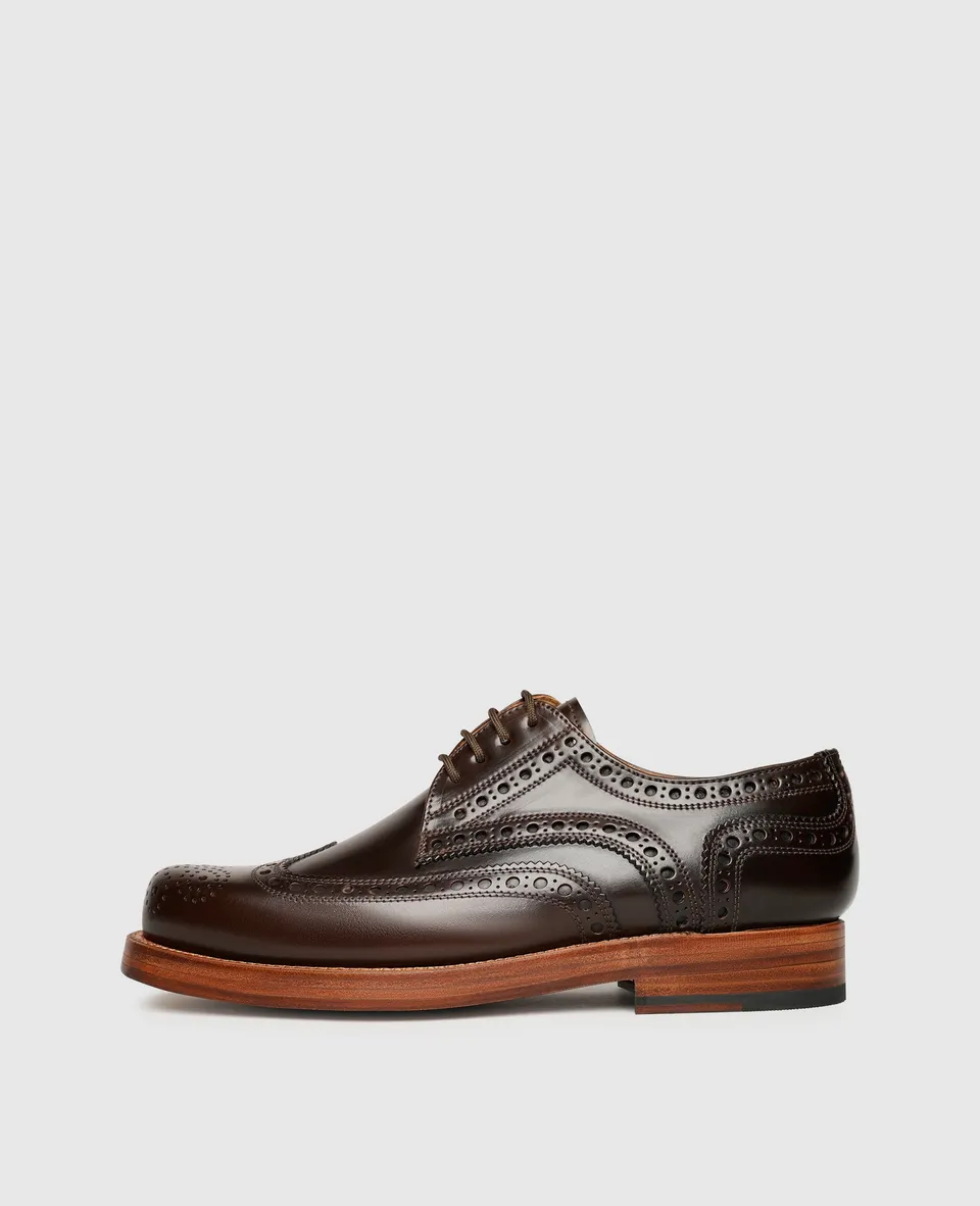 dinkelacker-rio-full-brogue-c-derby-dark-cognac-shell-cordovan image 1