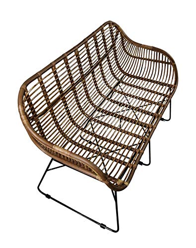 lycce-rattansofa-venus-retro-mit-armlehne-braun-120x60x83-cm image 6