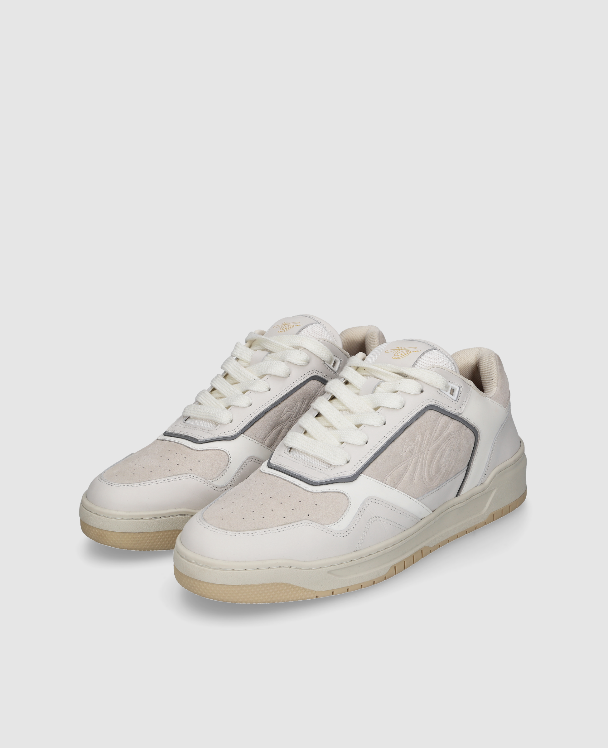 dinkelacker-los-angeles-sneaker-cl-wei-veloursleder image 3