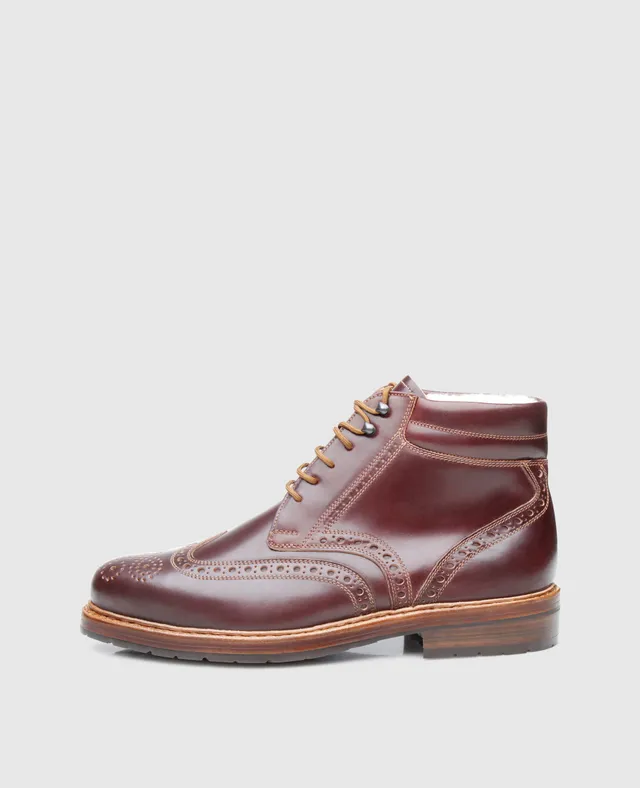 dinkelacker-buda-full-brogue-c-boot-oxblood-shell-cordovan image 1