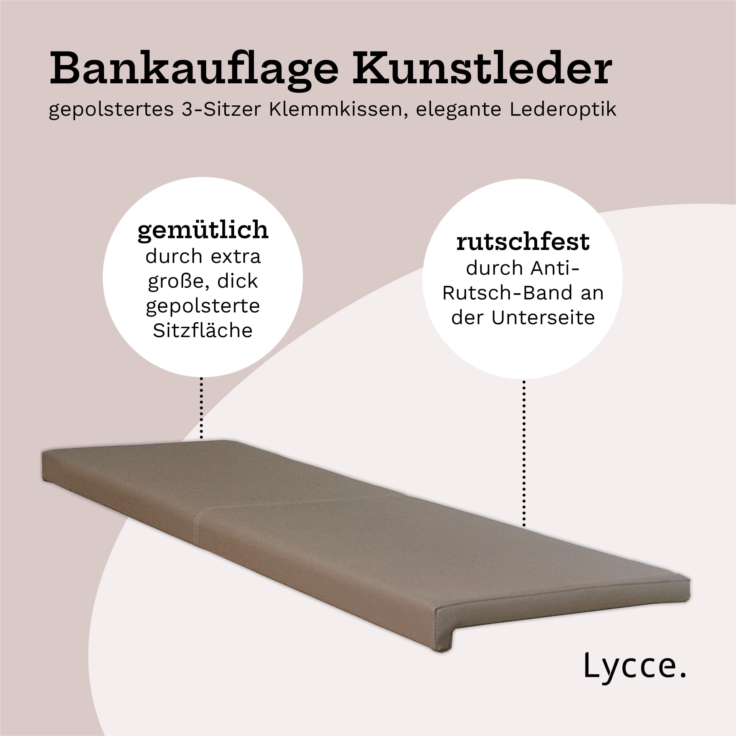 lycce-bankauflage-klemmkissen-1-leiste-xxl-3-sitzer-kunstleder-taupe image 3