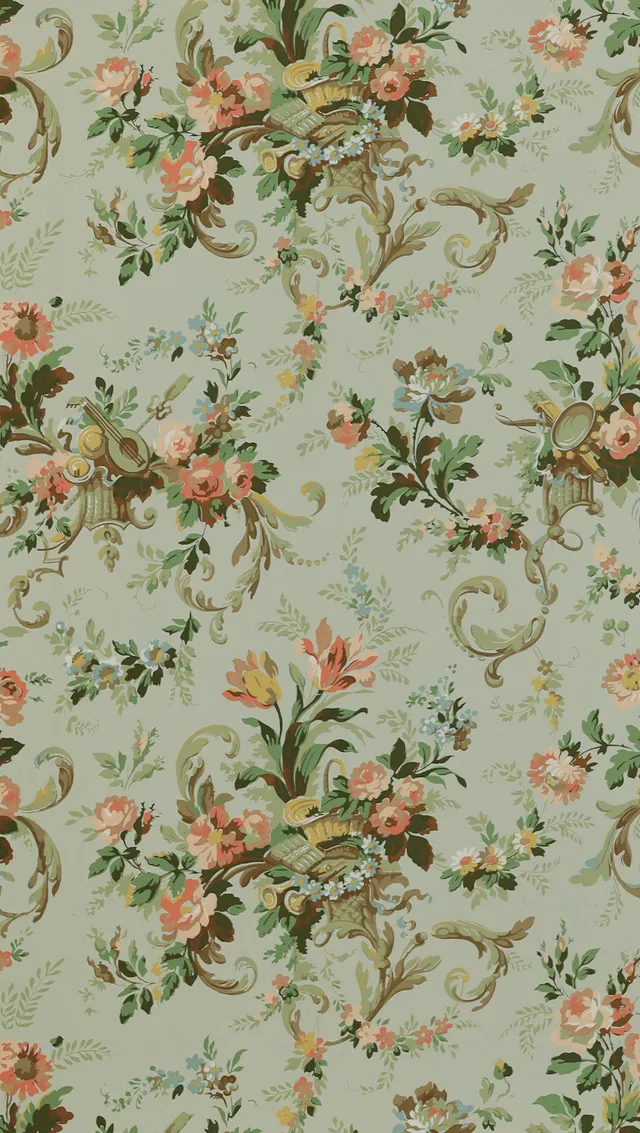 hembus-tapete-464-un-panier-fleuri-barock image 1