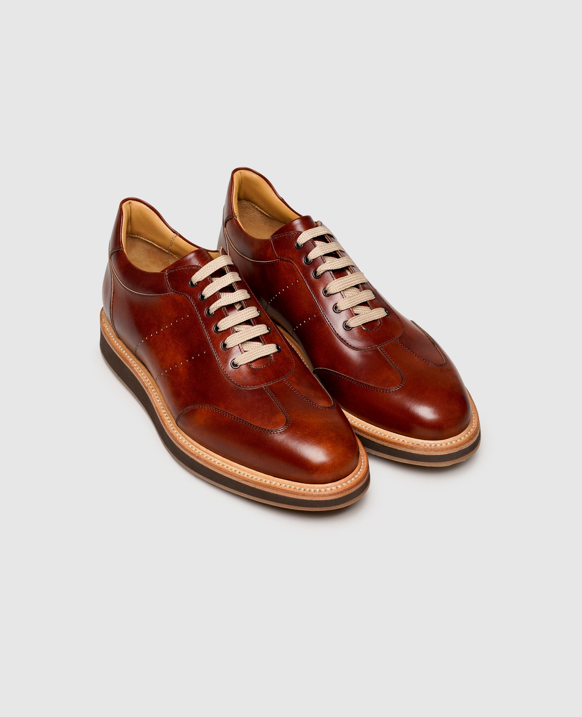 dinkelacker-london-sneaker-tc-herrensneaker-whiskey-dunkelbraun image 2