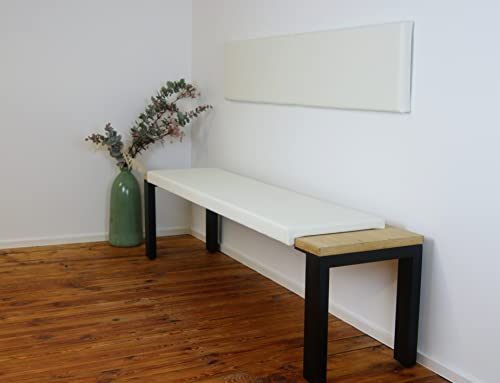 lycce-klemmkissen-sitzkissen-kunstleder-wei-115-x-38-cm-2-sitzer image 5