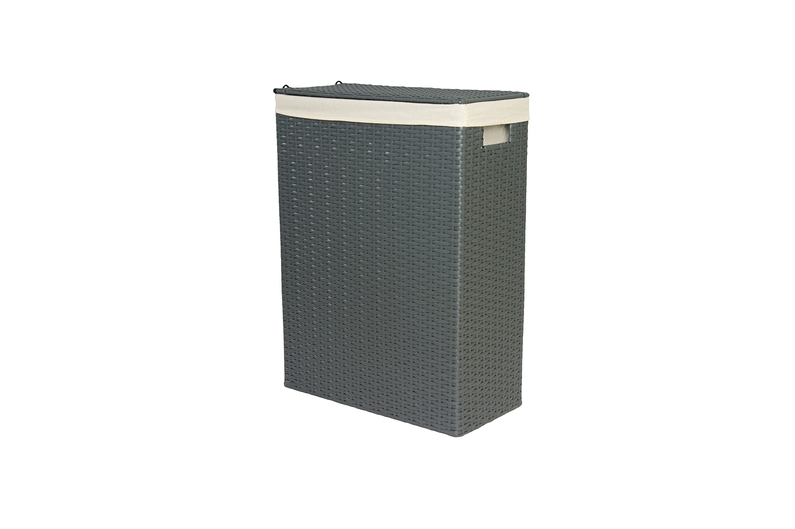 lycce-nischenw-schekorb-gr-e-2-kunststoff-geflecht-grau-43x21x58-cm image 1