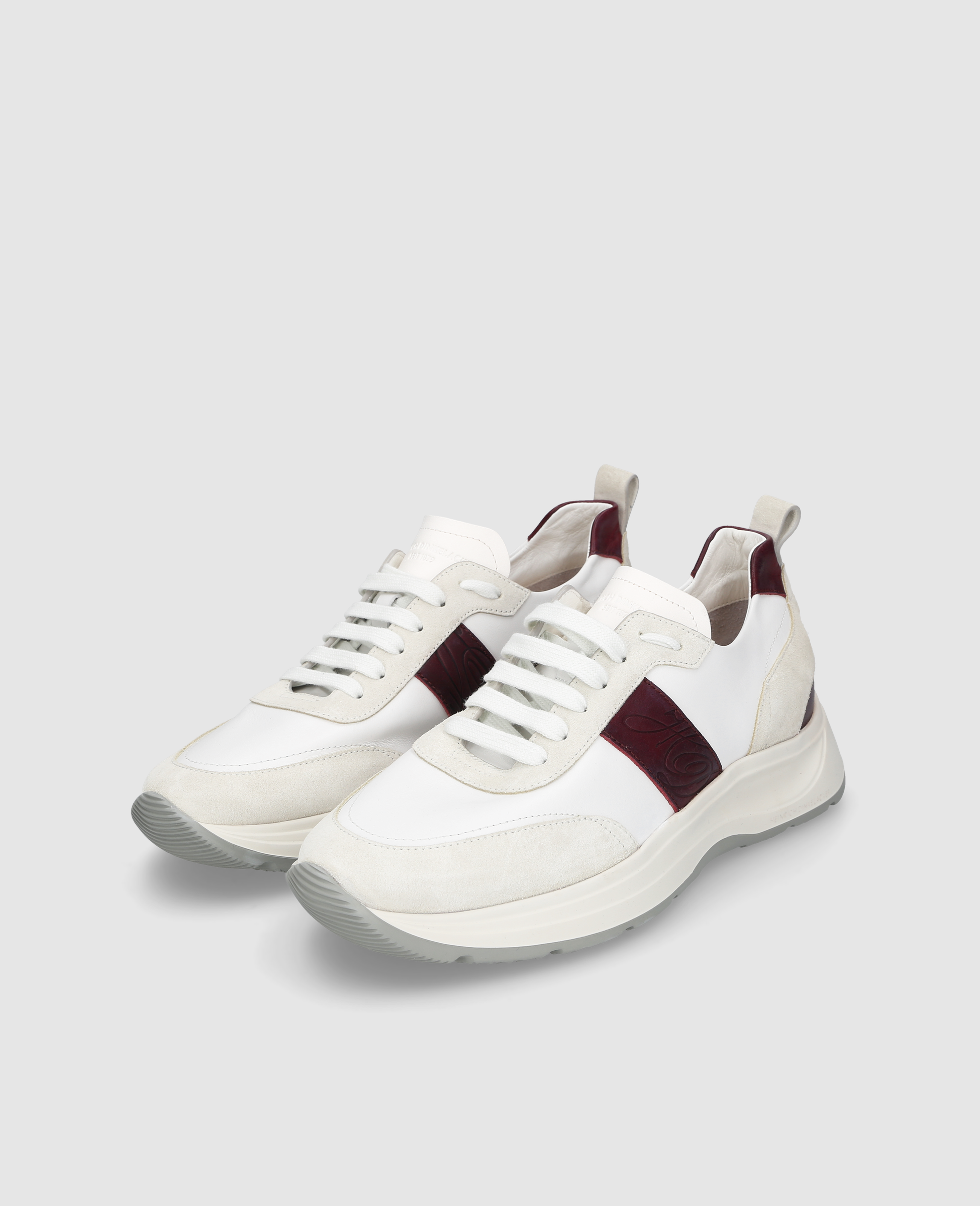 dinkelacker-toronto-sneaker-cl-herren-sneaker-wei-bordo image 3