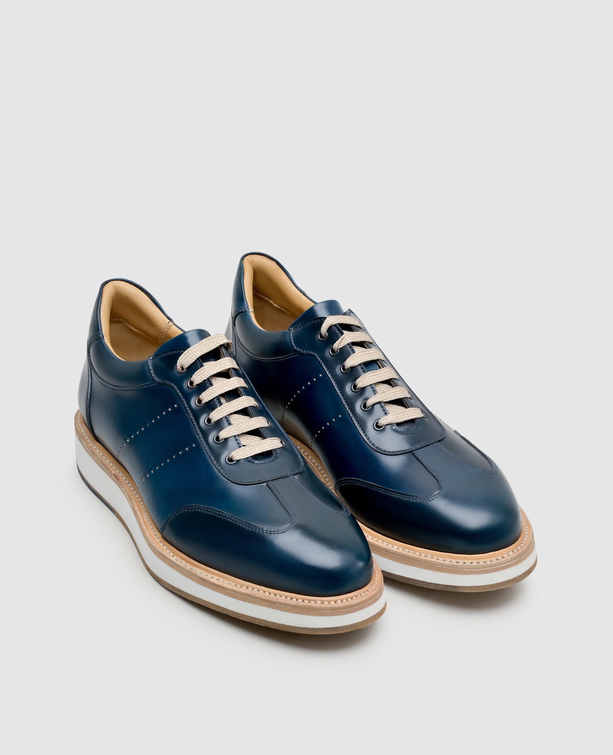 dinkelacker-london-sneaker-c-navy-aus-shell-cordovan image 5