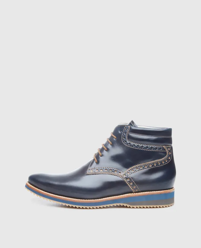 dinkelacker-campus-brogue-derby-boot-c-navy image 1