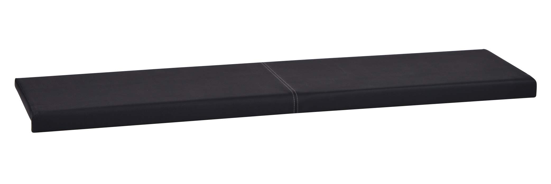 lycce-klemmkissen-sitzkissen-kunstleder-schwarz-115-x-38-cm-2-sitzer image 1