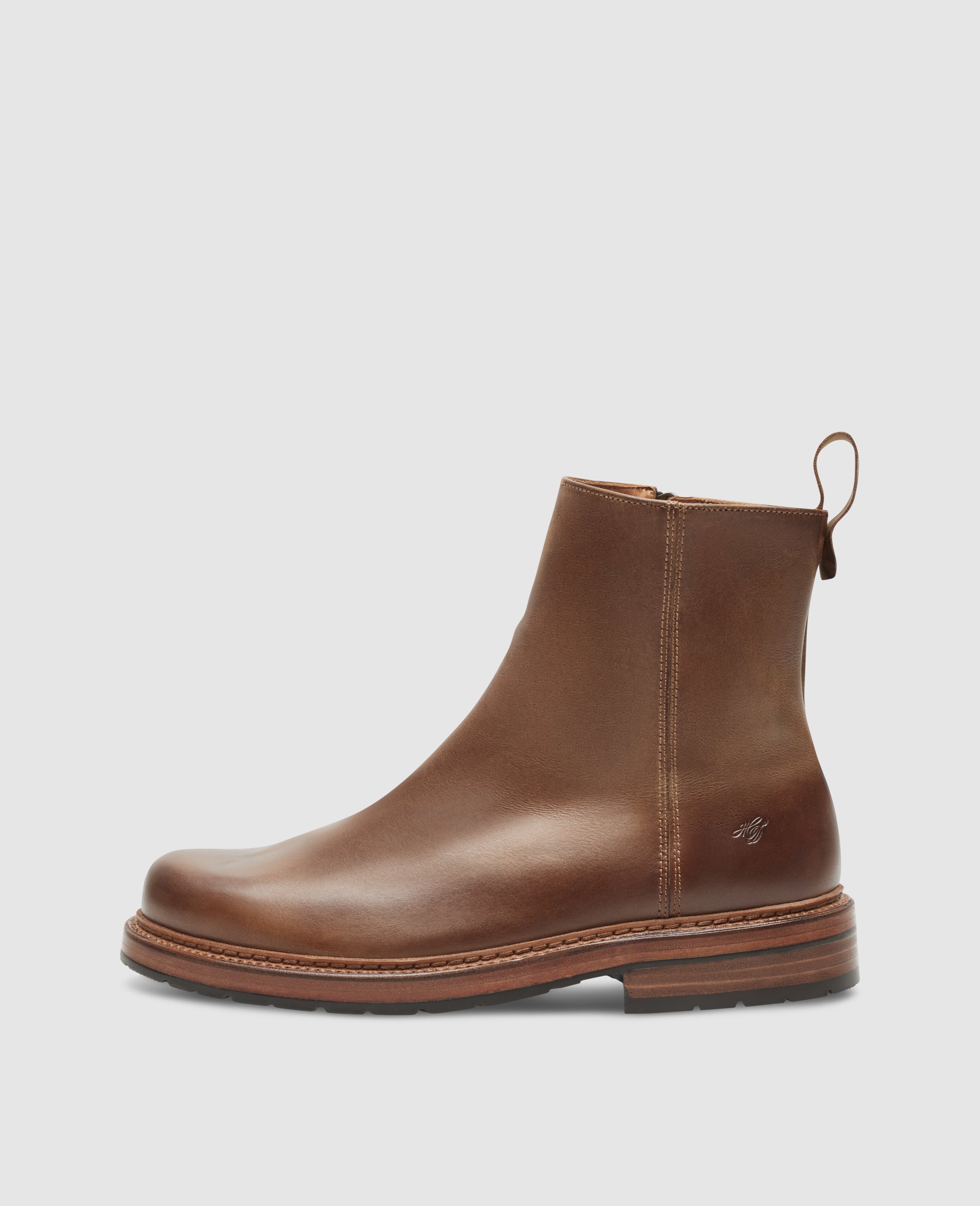 dinkelacker-rio-plain-h-zipper-stiefelette-caramel image 1